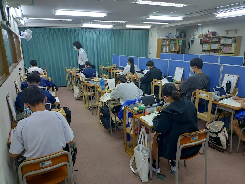 ベストワンの集中できる授業風景