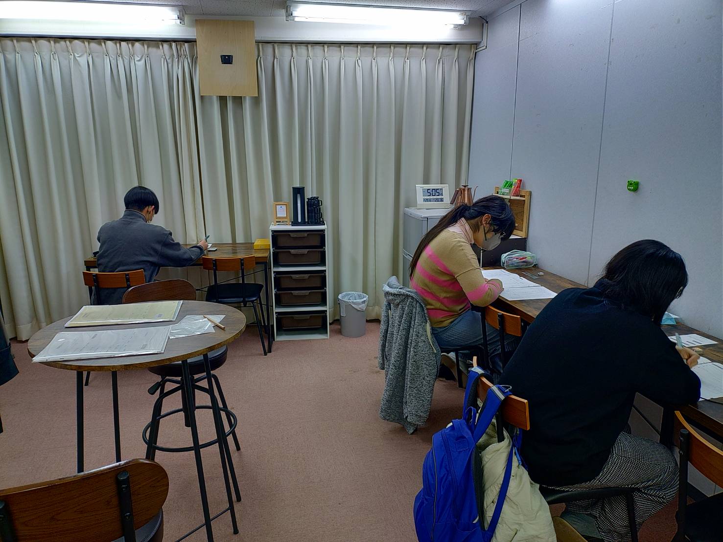 中1・中2新教研テストの様子